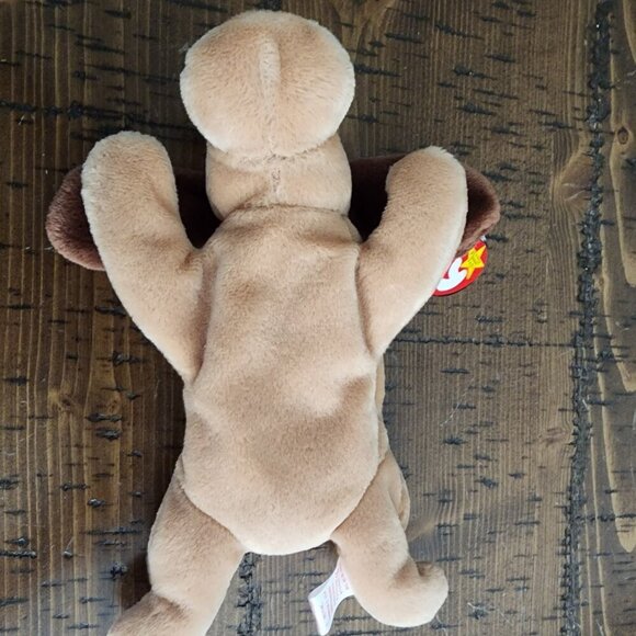 TY Beanie Baby "Bones" the Dog with both Hang/Swing and Tush Tags - Picture 4 of 10